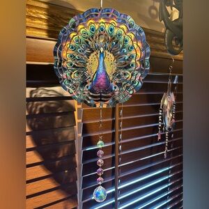Colorful Peacock Wind Spinner